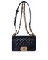 Boy Bag S, &pound;2,950, Handbags, Black, Lambskin Leather, Front view